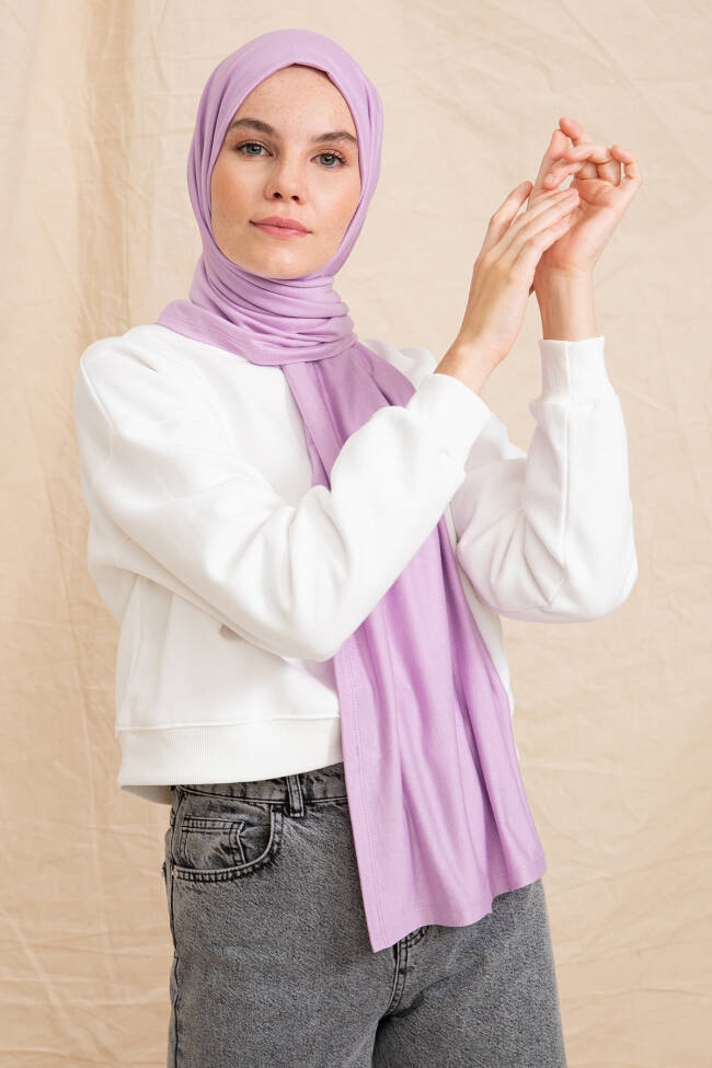 Jersey Lilac Hijab - 1