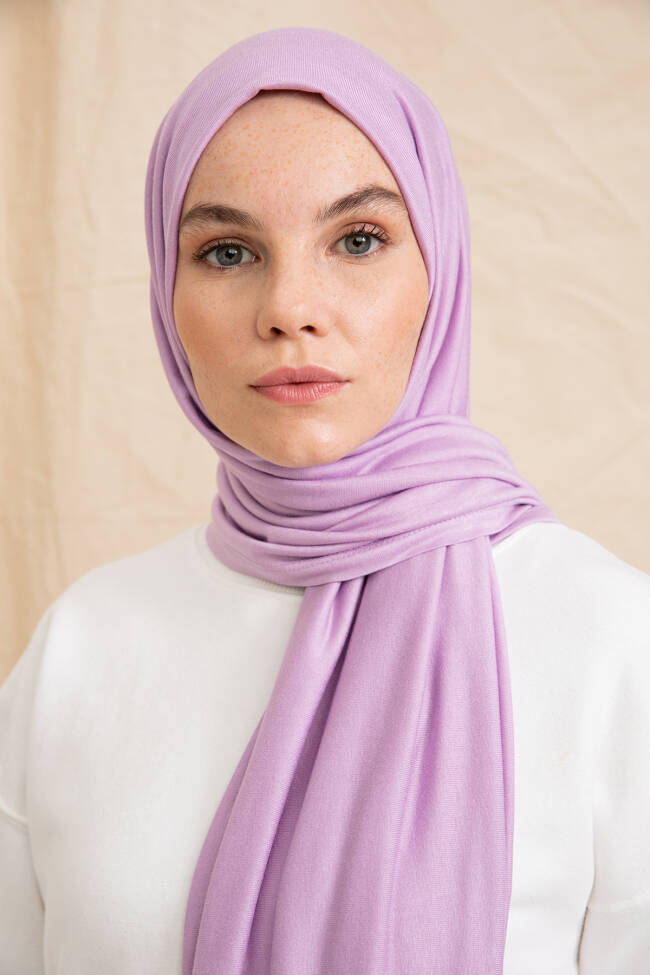 Jersey Lilac Hijab - 3