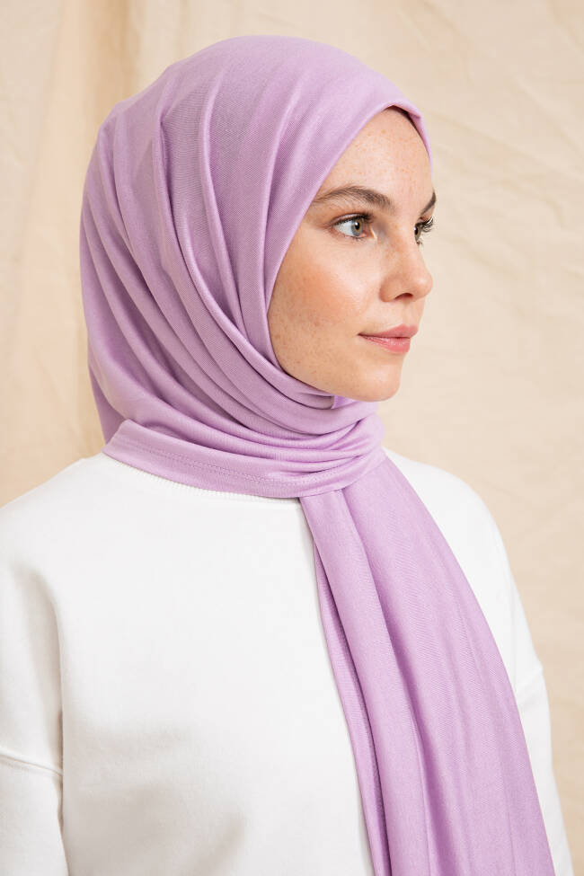 Jersey Lilac Hijab - 4