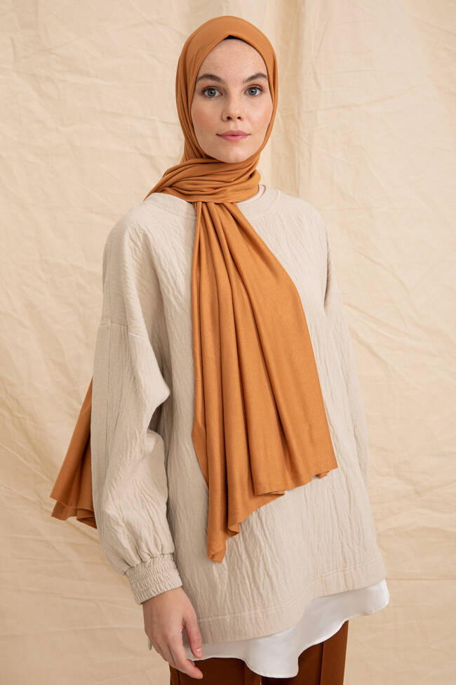 Jersey Mustard Hijab - 1
