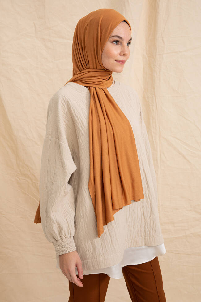 Jersey Mustard Hijab - 2