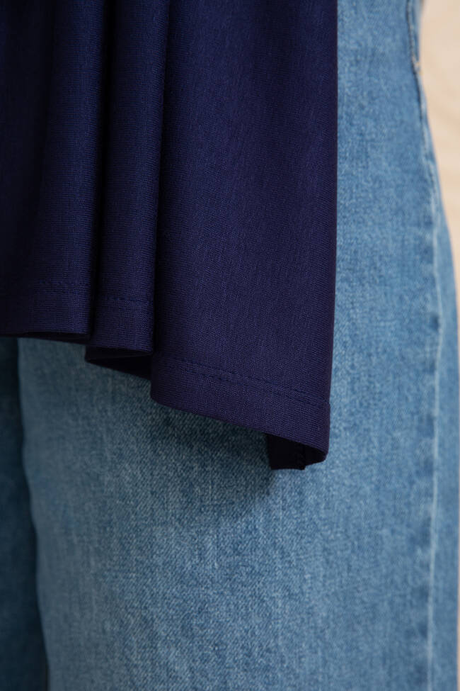 Jersey Navy Blue Hijab - 5