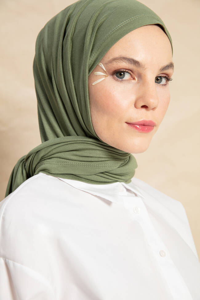 Jersey Pistachio Hijab - 1
