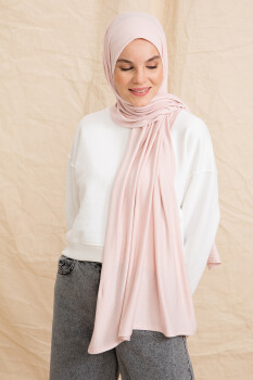 Jersey Powder Pink Hijab - 2