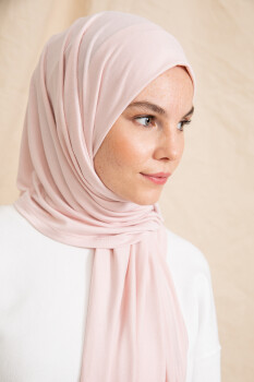 Jersey Powder Pink Hijab - 4