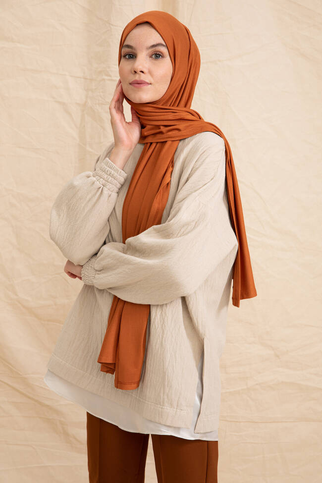 Jersey Tan Hijab - 3
