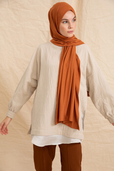 Jersey Tan Hijab - 4