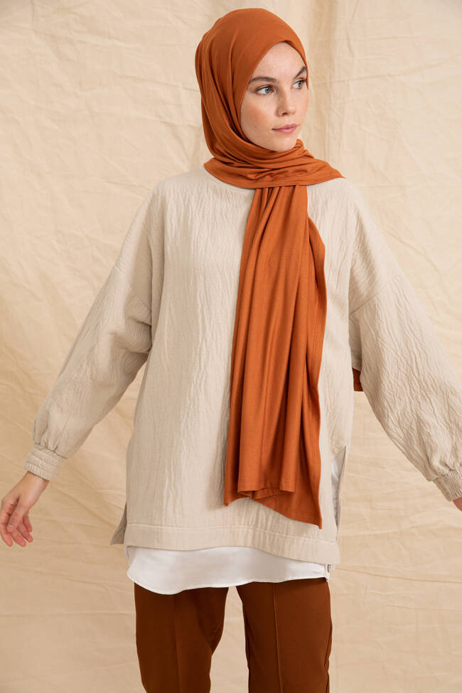 Jersey Tan Hijab - 4
