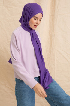 Jersey Violet Hijab - 2