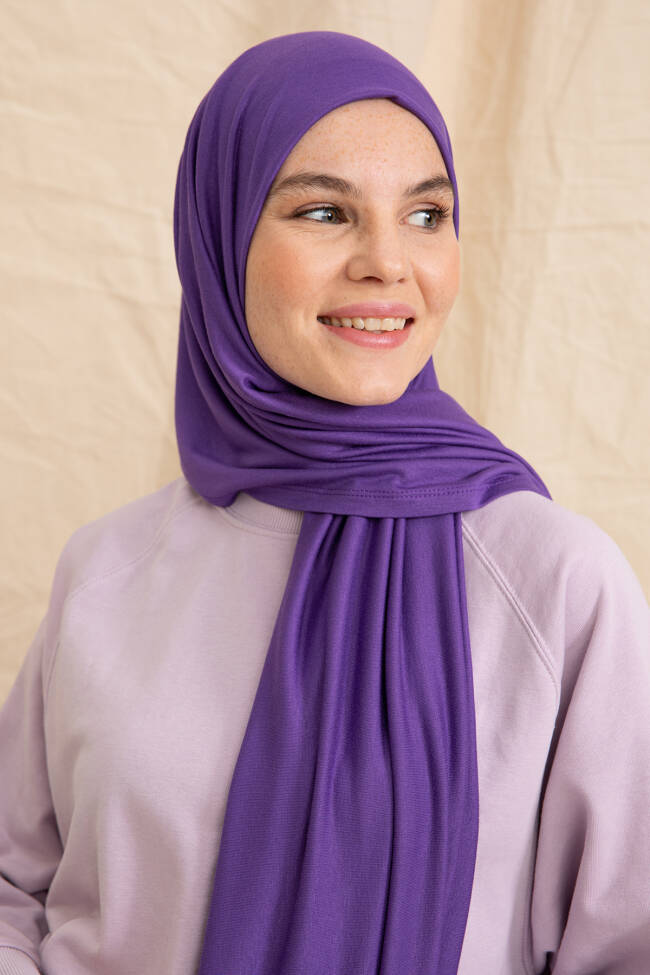 Jersey Violet Hijab - 3