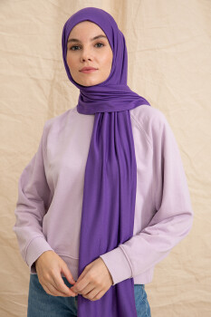 Jersey Violet Hijab - 4