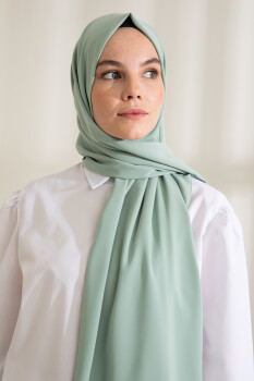 Medina Silk Aqua Green Hijab - Pure Scarfs