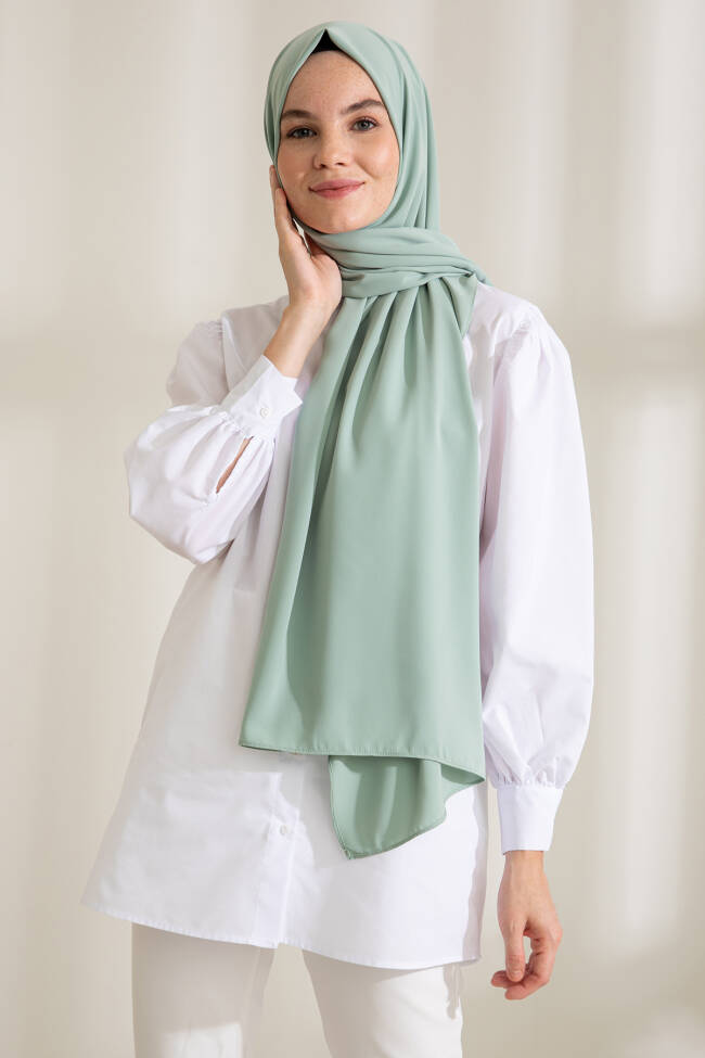 Medina Silk Aqua Green Hijab - 2