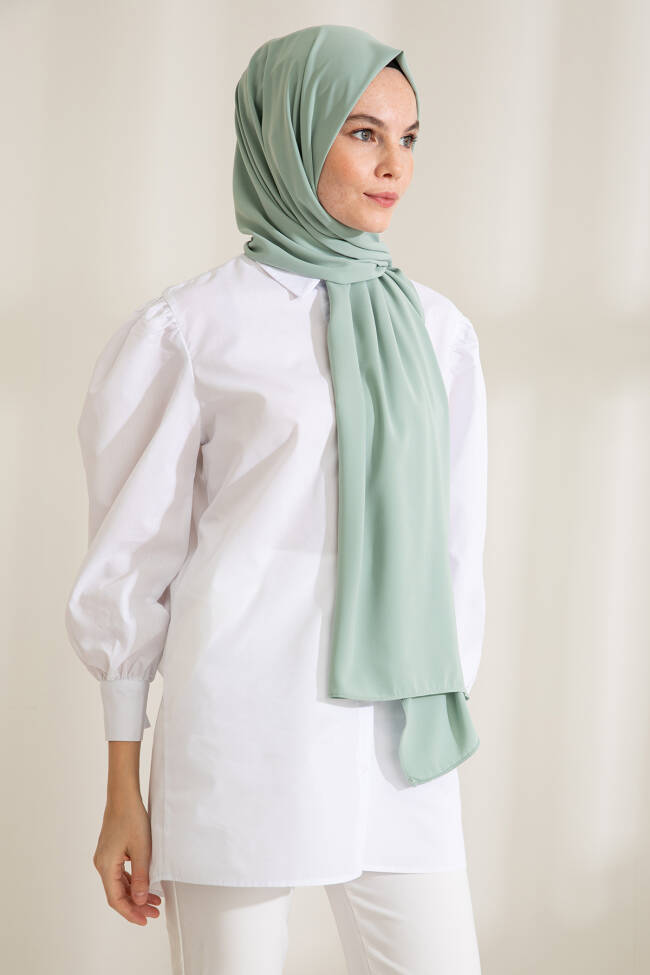 Medina Silk Aqua Green Hijab - 3