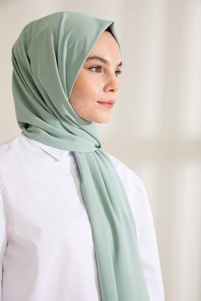 Medina Silk Aqua Green Hijab - 4