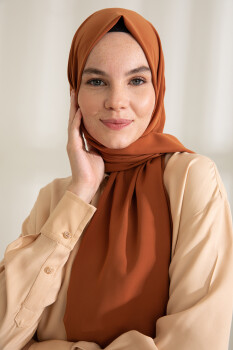 Medina Silk Camel Hijab - Pure Scarfs