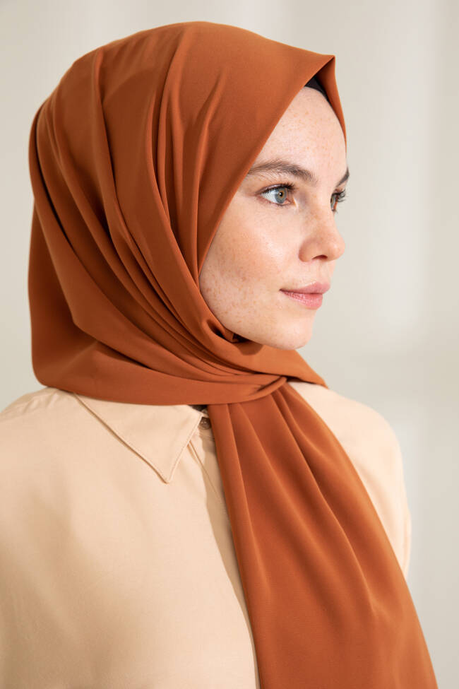 Medina Silk Camel Hijab - 4
