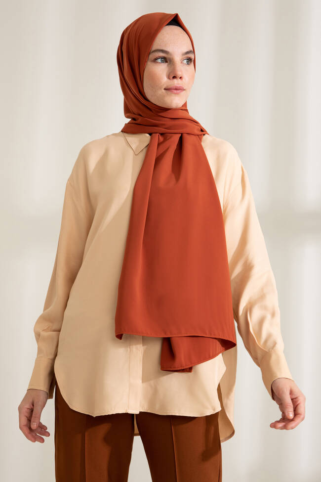 Medina Silk Cinnamon Hijab - 2