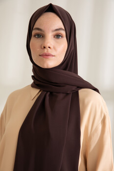 Medina Silk Dark Coffee Hijab - Pure Scarfs