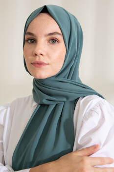 Medina Silk Dark Sage Hijab - Pure Scarfs