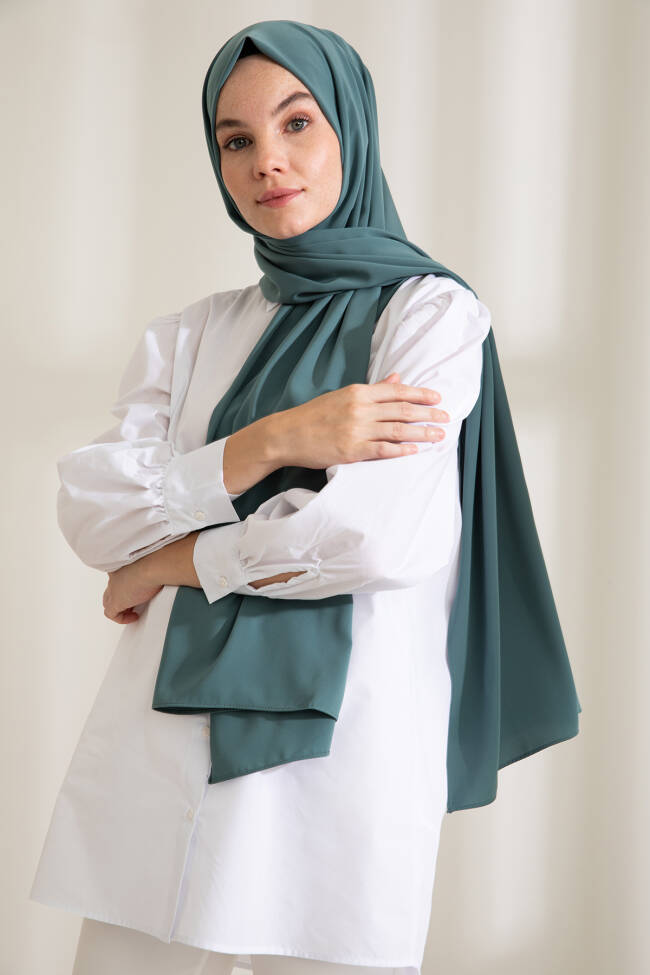 Medina Silk Dark Sage Hijab - 2