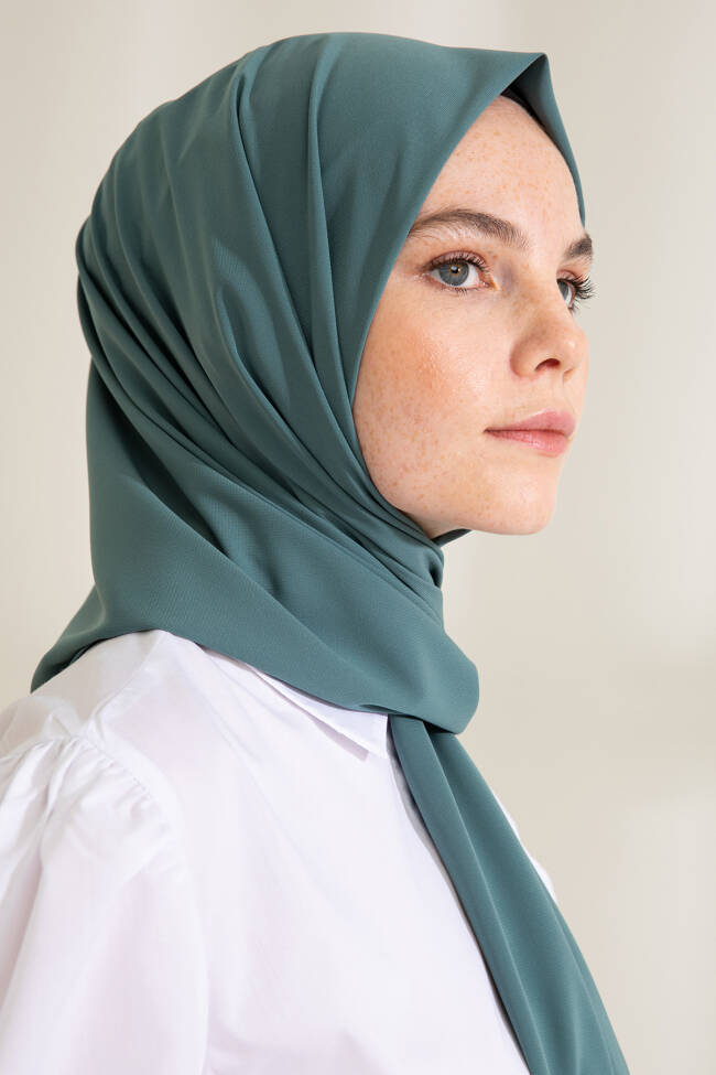 Medina Silk Dark Sage Hijab - 3
