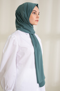 Medina Silk Dark Sage Hijab - 4