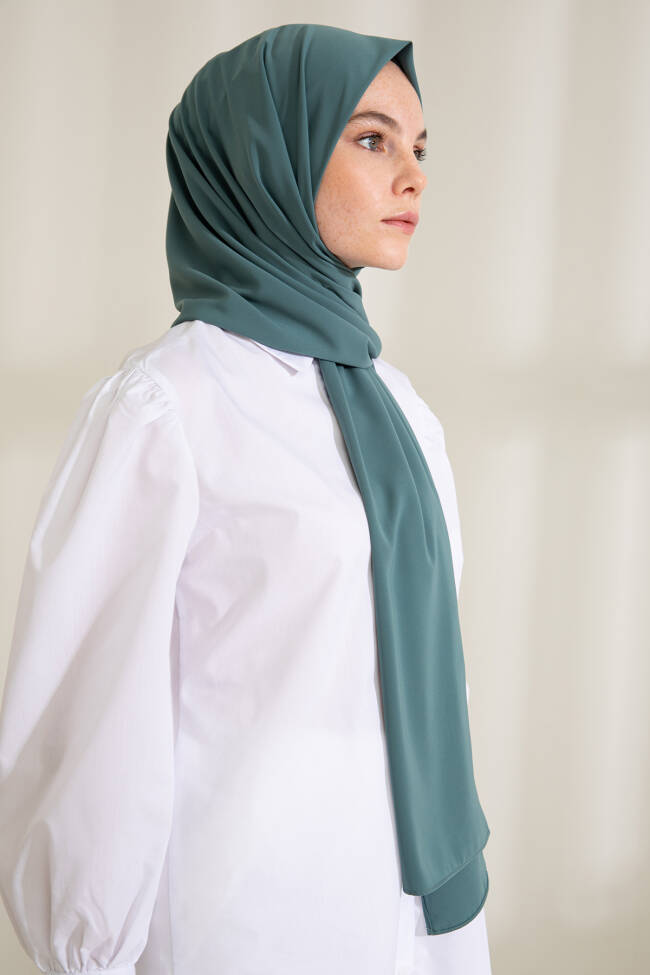 Medina Silk Dark Sage Hijab - 4