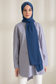 Medina Silk Indigo Hijab - 2