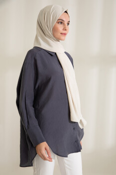 Medina Silk Ivory Hijab - 3
