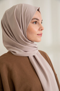 Medina Silk Latte Hijab - 4