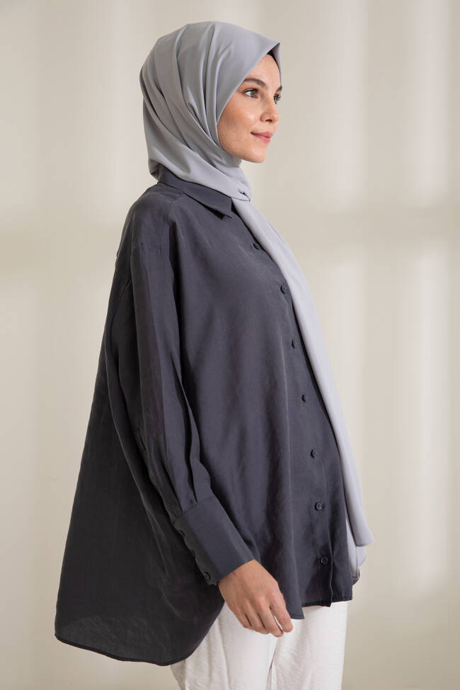 Medina Silk Silver Hijab - 3