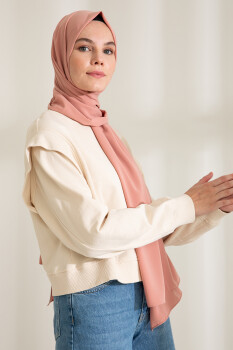Medina Silk Soft Rose Hijab - 2