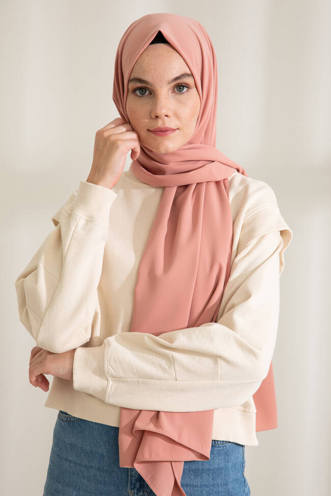 Medina Silk Soft Rose Hijab - 3