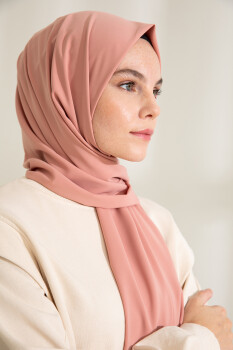Medina Silk Soft Rose Hijab - 4