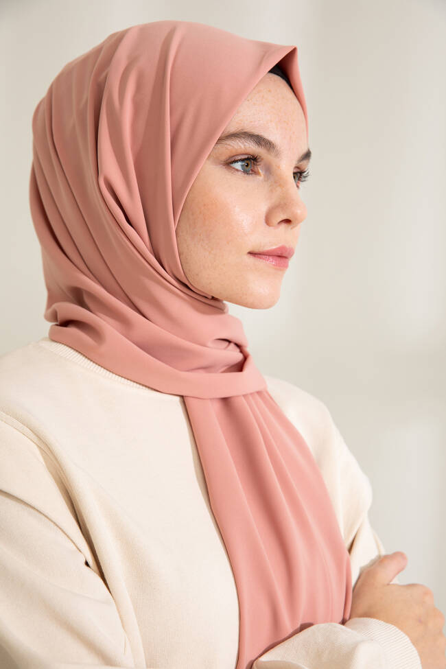 Medina Silk Soft Rose Hijab - 4