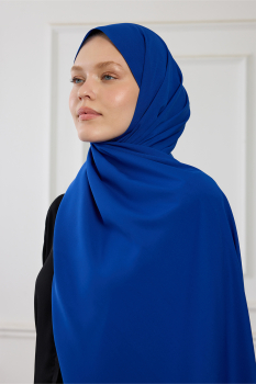 Medine İpeği Şal - Saks Mavisi - Pure Scarfs