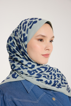 Pure Tone Şal - Leopar Desen - Çağla - Laci - Pure Scarfs