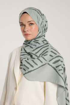 Pure Tone Şal - V Desen - Çağla - Koyu Çağla - Pure Scarfs