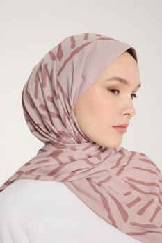 Pure Tone Şal - V Desen - Latte - Nude - Pure Scarfs